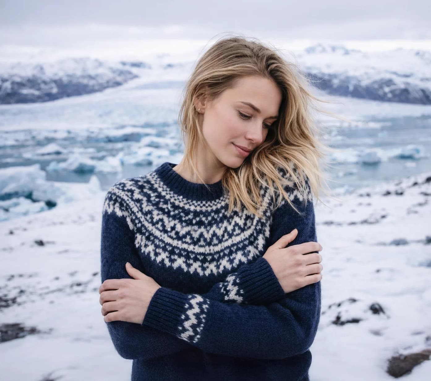 Traditional lopapeysa pattern