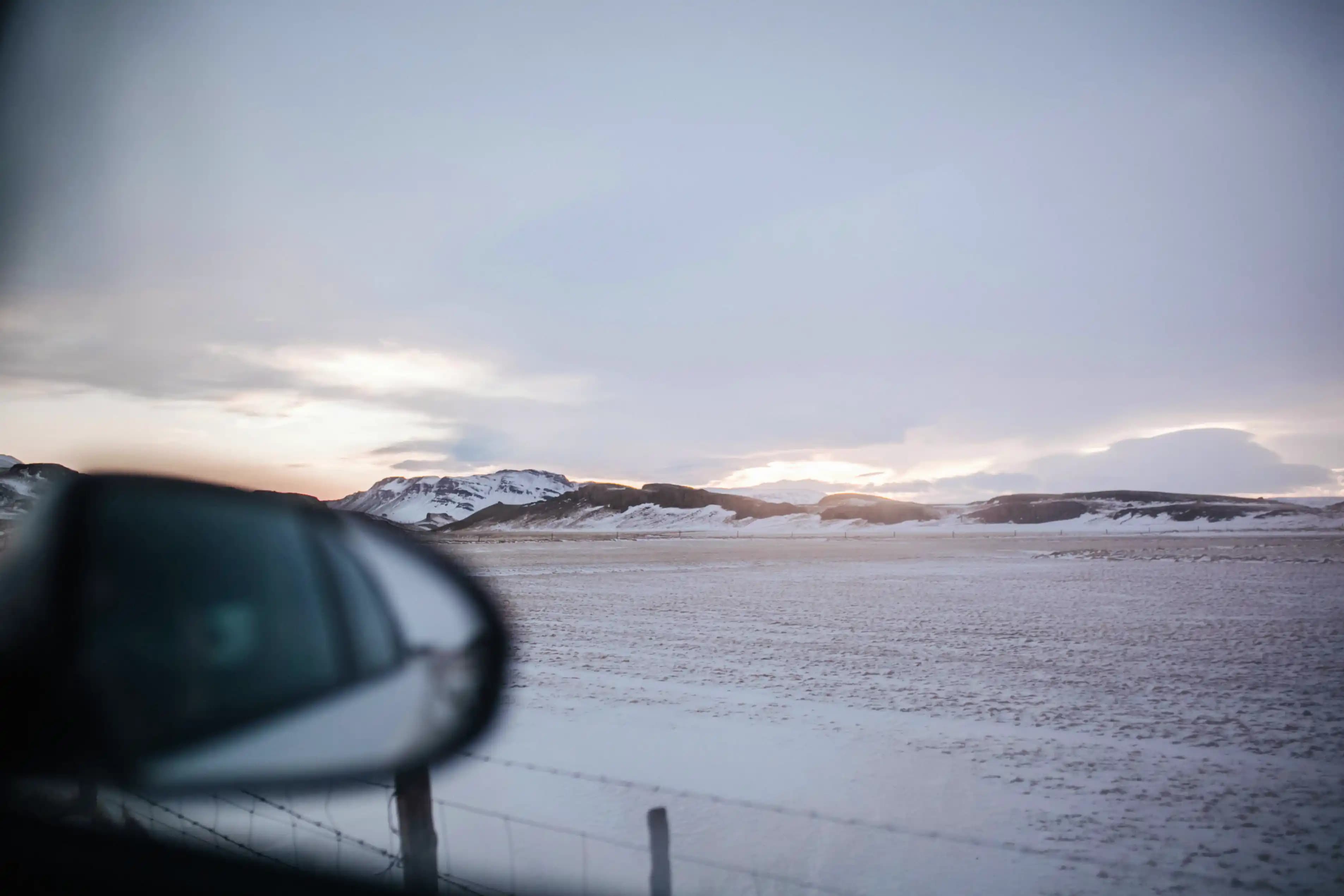 Winter driving in Iceland