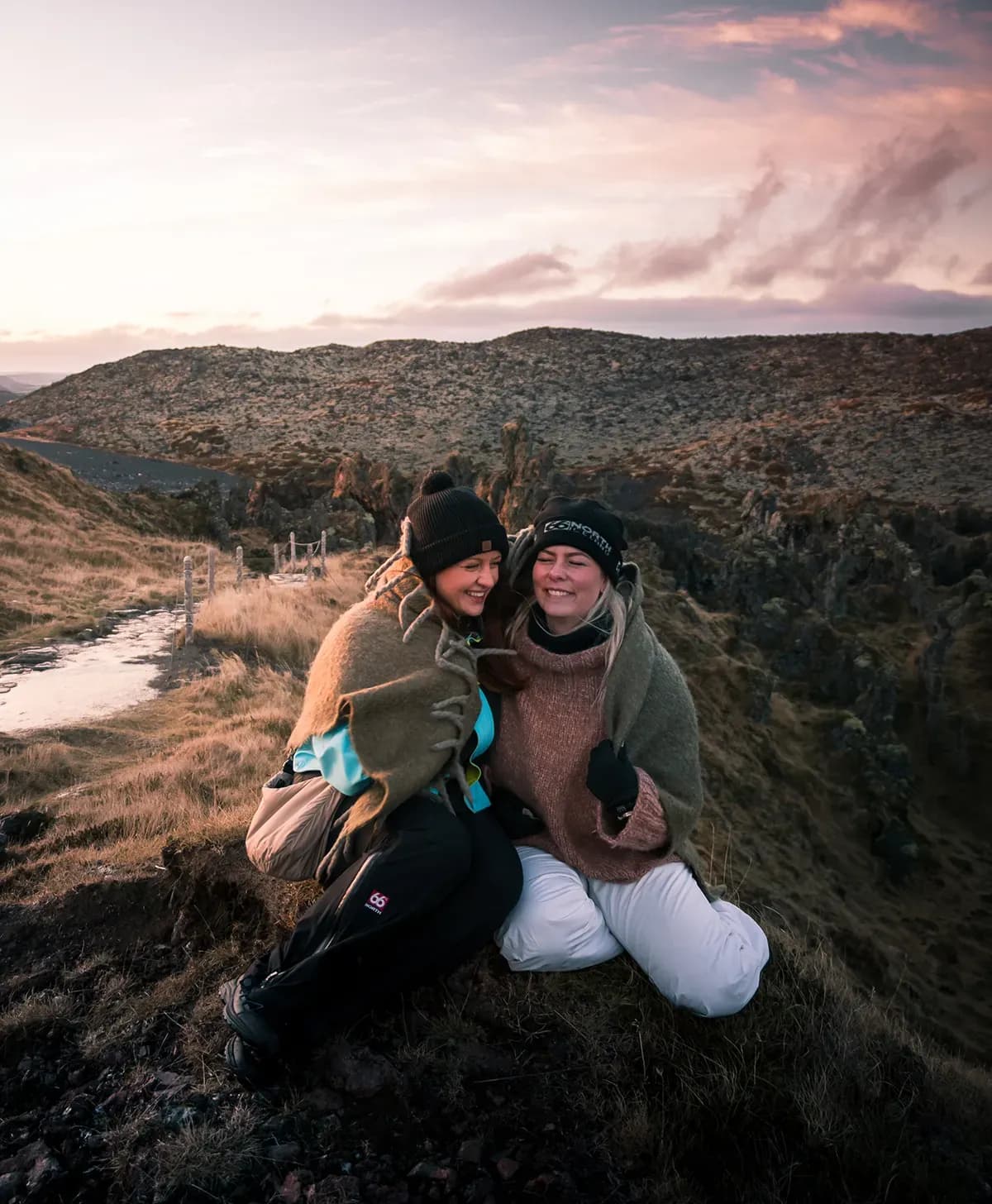Friends in Snaefellsness Iceland